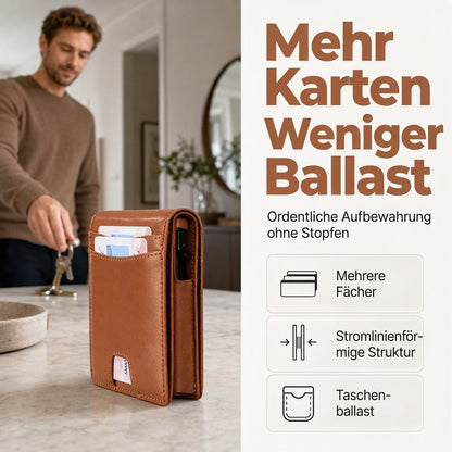 Schlankes minimalistisches Brieftasche für Herren mit RFID-Schutz