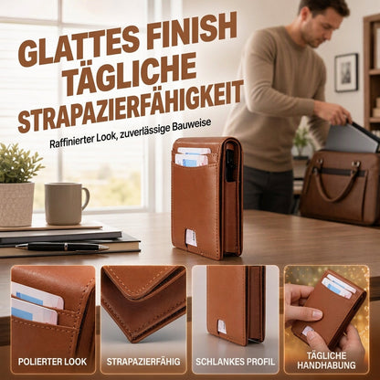 Schlankes minimalistisches Brieftasche für Herren mit RFID-Schutz
