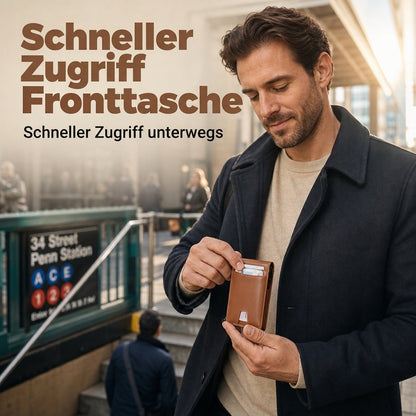 Schlankes minimalistisches Brieftasche für Herren mit RFID-Schutz