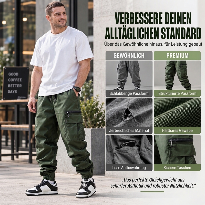 📢 Freizeit-Cargohosen für Herren mit mehreren Taschen