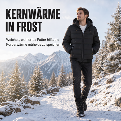 🥳 Lässige, warme, isolierte Winterjacke für Herren, kurz und wattiert
