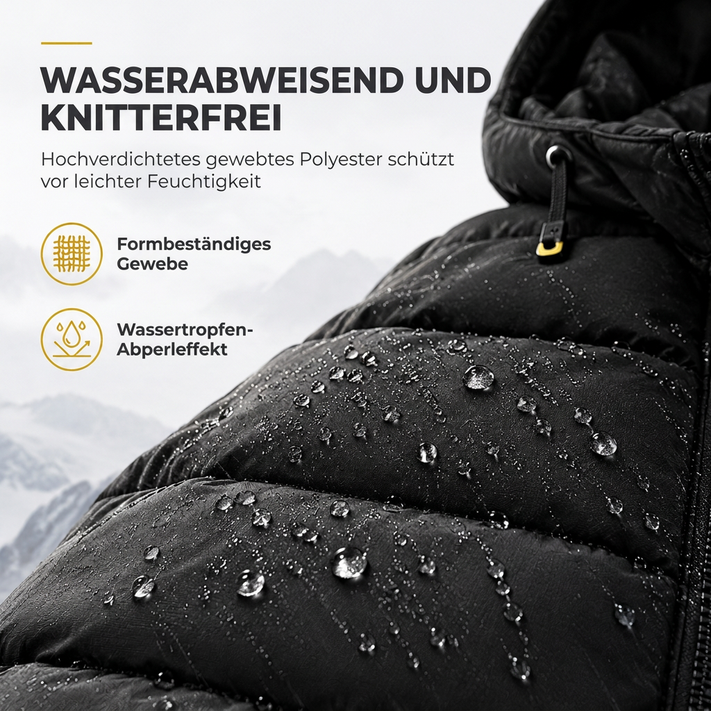 🥳 Lässige, warme, isolierte Winterjacke für Herren, kurz und wattiert
