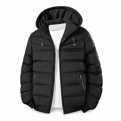 🥳 Lässige, warme, isolierte Winterjacke für Herren, kurz und wattiert
