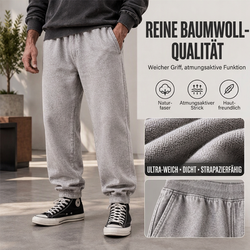 Lässige Herren-Freizeit-Sporthose – vorgewaschen, bequem & vielseitig