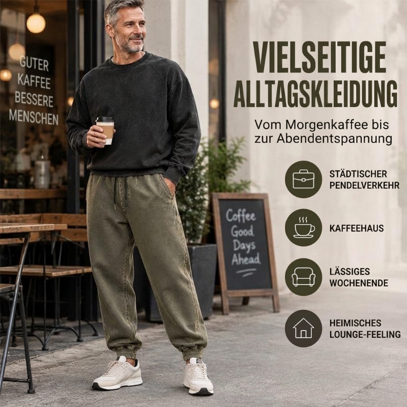 Lässige Herren-Freizeit-Sporthose – vorgewaschen, bequem & vielseitig