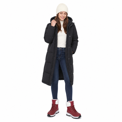 Damen Winter-Schneestiefel, verdickte Mittelschaft-Stiefel für Outdoor-Reisen, in Übergröße