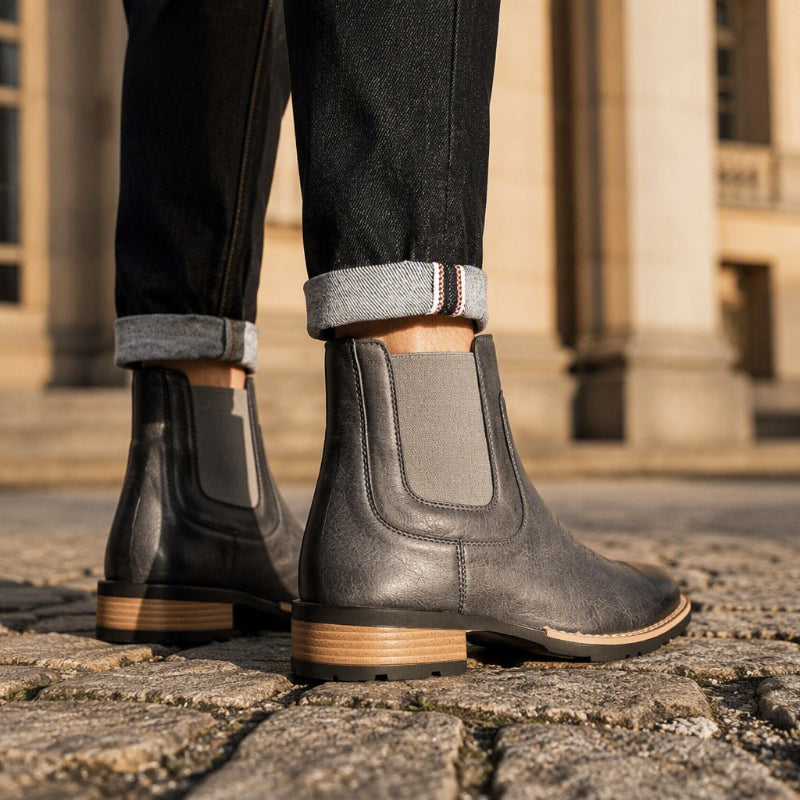 Vintage-Chelsea-Stiefel zum Hineinschlüpfen für Herren