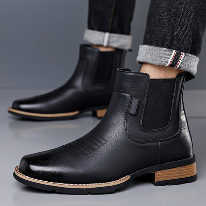 Vintage-Chelsea-Stiefel zum Hineinschlüpfen für Herren