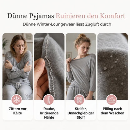 ✨Damen Flauschiger Loungewear 2-teiliges Set mit Hoodie und Hose