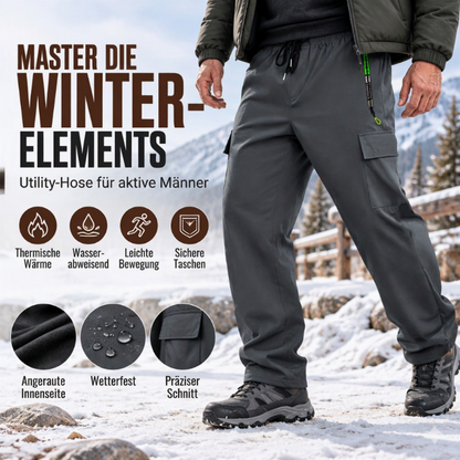 Herren Cargohose mit weichem Futter, wasserdicht