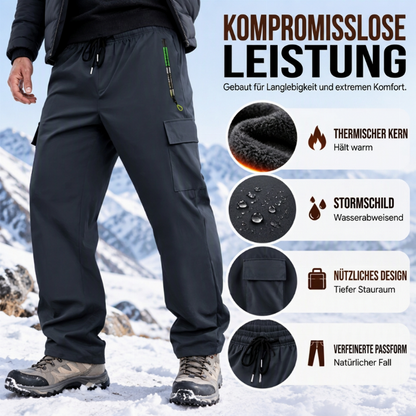 Herren Cargohose mit weichem Futter, wasserdicht