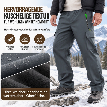Herren Cargohose mit weichem Futter, wasserdicht